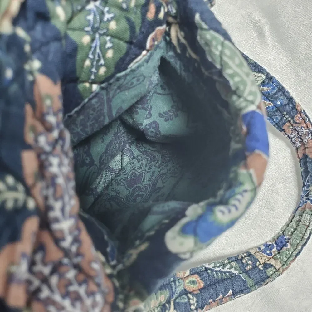 Vera Bradley Glenna Satchel Crossbody Bag Java Navy Camo Retired Pattern